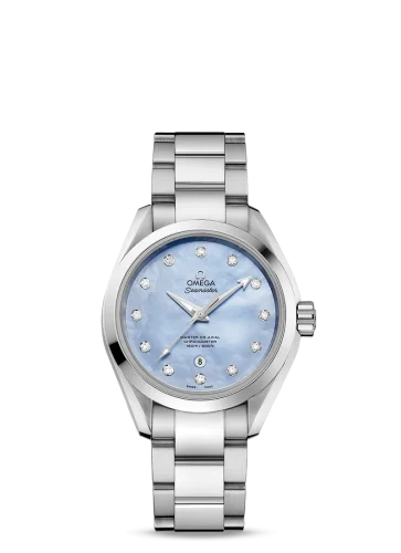Omega - 231.10.34.20.57.002 Seamaster Aqua Terra 150M Master Co-Axial 34 Stainless Steel / Blue MOP / Bracelet