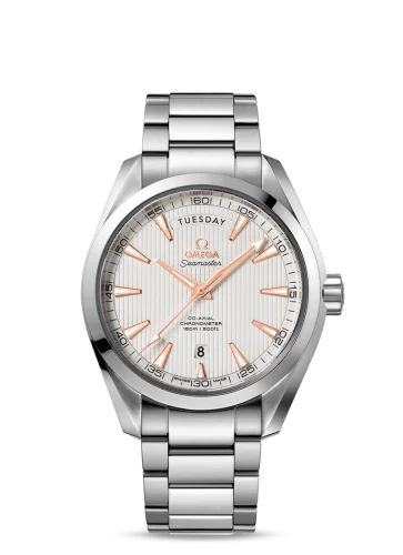 Omega - 231.10.42.22.02.001 Seamaster Aqua Terra 150m Co-Axial 41.5 Day-Date 41.5mm Stainless Steel / Silver / Bracelet