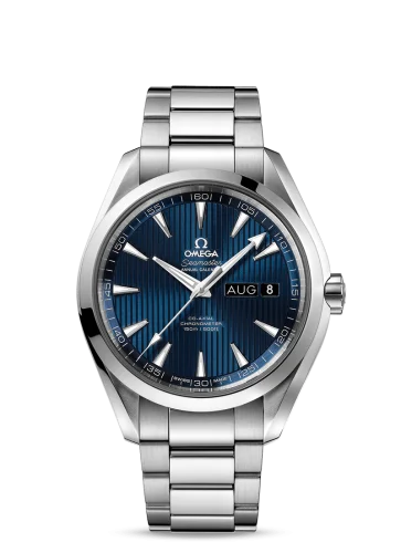 Omega - 231.10.43.22.03.002 Seamaster Aqua Terra 150M Co-Axial 43 Annual Calendar Stainless Steel / Blue / Bracelet