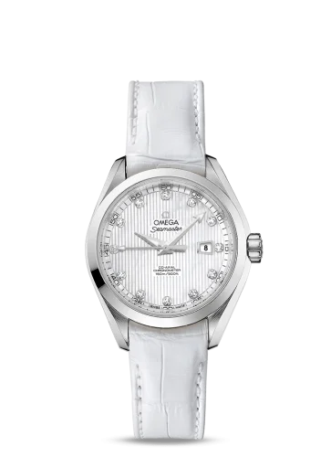 Omega - 231.13.34.20.55.001 Seamaster Aqua Terra 150M Co-Axial 34 Stainless Steel / White