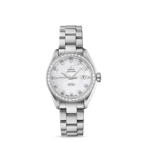 Omega - 231.15.34.20.55.001 Seamaster Aqua Terra 150M Co-Axial 34 Stainless Steel / Diamond / MOP / Bracelet