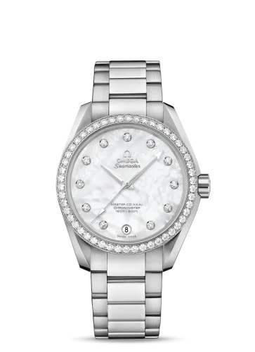 Omega - 231.15.39.21.55.001 Seamaster Aqua Terra 150M Master Co-Axial 38.5 Stainless Steel / Diamond / MOP / Bracelet