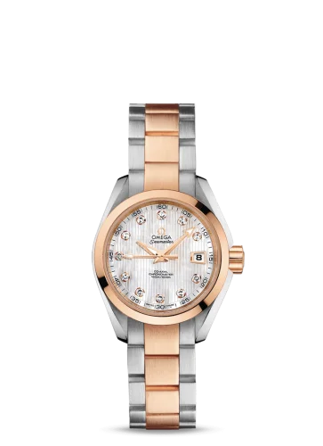Omega - 231.20.30.20.55.001 Seamaster Aqua Terra 150M Co-Axial 30 Stainless Steel / Red Gold / MOP / Bracelet