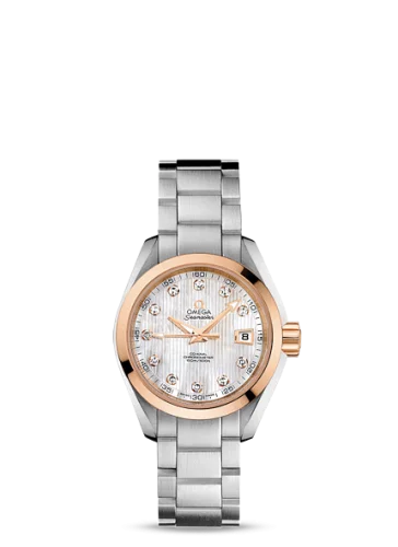 Omega - 231.20.30.20.55.003 Seamaster Aqua Terra 150M Co-Axial 30 Stainless Steel / Red Gold / MOP / Bracelet