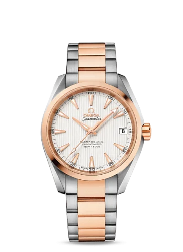 Omega - 231.20.39.21.02.001 Seamaster Aqua Terra 150m Master Co-Axial 38.5 Stainless Steel / Red Gold / Silver / Bracelet