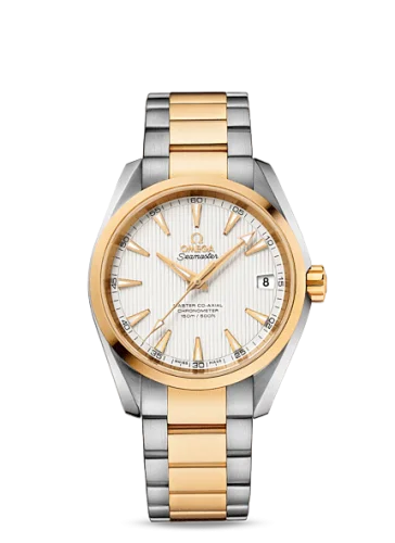 Omega - 231.20.39.21.02.002 Seamaster Aqua Terra 150m Master Co-Axial 38.5 Stainless Steel / Yellow Gold / Silver / Bracelet