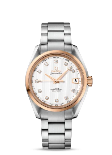 Omega - 231.20.39.21.52.003 Seamaster Aqua Terra 150M Co-Axial 38.5 Stainless Steel / Red Gold / Silver / Bracelet