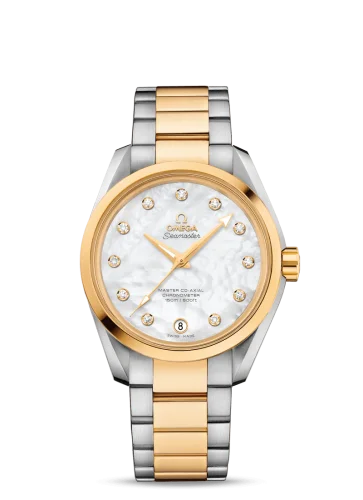 Omega - 231.20.39.21.55.004 Seamaster Aqua Terra 150M Master Co-Axial 38.5 Stainless Steel / Yellow Gold / MOP / Bracelet