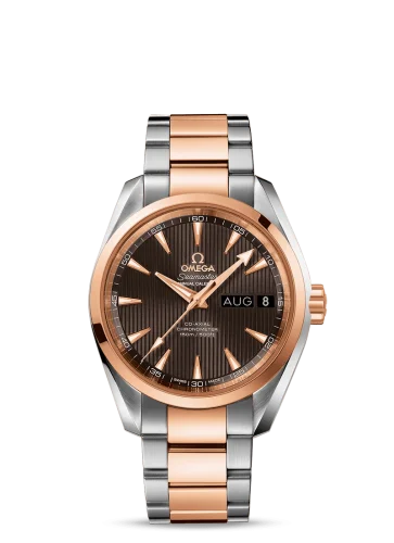 Omega - 231.20.39.22.06.001 Seamaster Aqua Terra 150M Co-Axial 38.5 Annual Calendar Stainless Steel / Red Gold / Grey / Bracelet