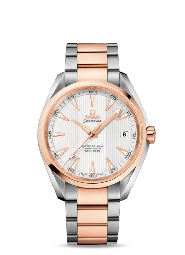 Omega - 231.20.42.21.02.001 Seamaster Aqua Terra 150m Master Co-Axial 41.5 Stainless Steel / Red Gold / Silver / Bracelet