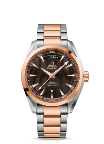 Omega - 231.20.42.22.06.001 Seamaster Aqua Terra 150m Co-Axial 41.5 Day-Date Stainless Steel / Red Gold / Grey / Bracelet