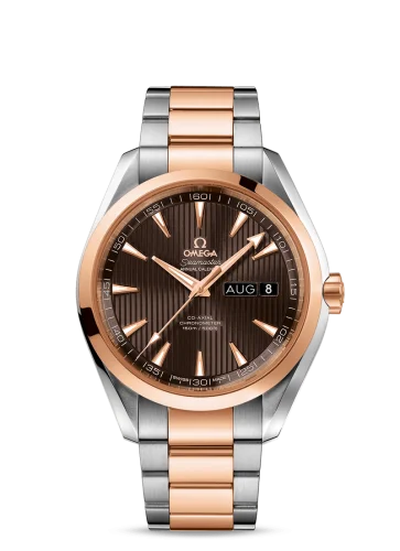Omega - 231.20.43.22.06.002 Seamaster Aqua Terra 150M Co-Axial 43 Annual Calendar Stainless Steel / Red Gold / Grey / Bracelet