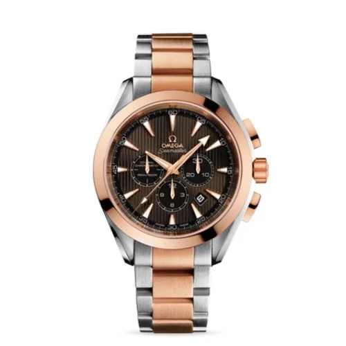 Omega - 231.20.44.50.06.001 Seamaster Aqua Terra 150M Co-Axial 44 Chronograph Stainless Steel / Red Gold / Grey / Bracelet
