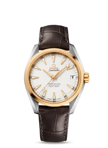 Omega - 231.23.39.21.02.002 Seamaster Aqua Terra 150m Master Co-Axial 38.5 Stainless Steel / Yellow Gold / Silver