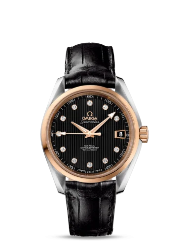 Omega - 231.23.39.21.51.001 Seamaster Aqua Terra 150M Co-Axial 38.5 Stainless Steel / Red Gold / Black