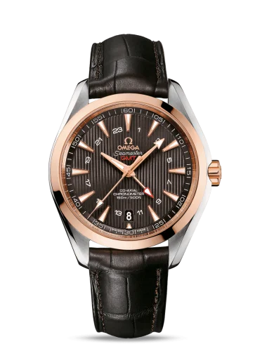 Omega - 231.23.43.22.06.001 Seamaster Aqua Terra 150M Co-Axial 43 GMT Stainless Steel / Red Gold / Grey