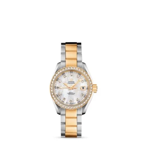 Omega - 231.25.30.20.55.002 Seamaster Aqua Terra 150M Co-Axial 30 Stainless Steel / Yellow Gold / Diamond / MOP / Bracelet