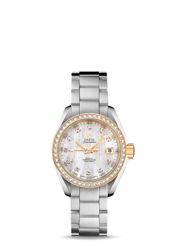 Omega - 231.25.30.20.55.004 Seamaster Aqua Terra 150M Co-Axial 30 Stainless Steel / Yellow Gold / Diamond / MOP / Bracelet