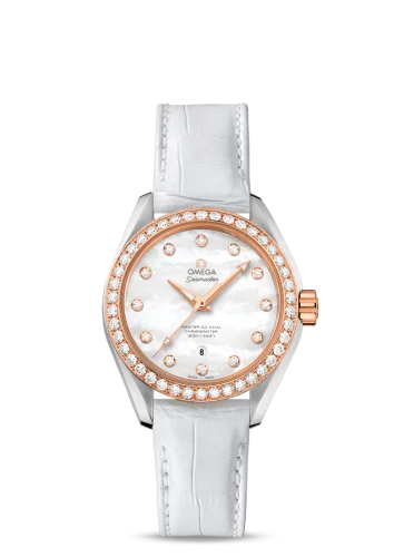 Omega - 231.28.34.20.55.003 Seamaster Aqua Terra 150M Master Co-Axial 34 Stainless Steel / Sedna Gold / Diamond / MOP