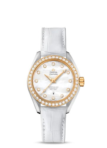 Omega - 231.28.34.20.55.004 Seamaster Aqua Terra 150M Master Co-Axial 34 Stainless Steel / Yellow Gold / Diamond / MOP