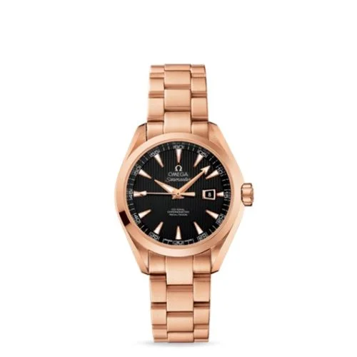 Omega - 231.50.34.20.01.002 Seamaster Aqua Terra 150M Co-Axial 34 Red Gold / Black / Bracelet