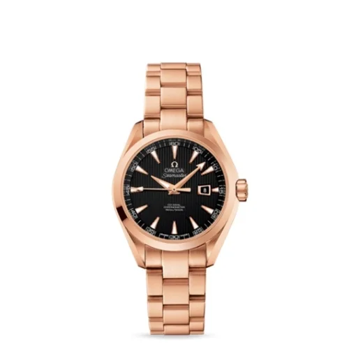 Omega Omega - 231.50.34.20.01.002 Seamaster Aqua Terra 150M Co-Axial 34 Red Gold / Black / Bracelet