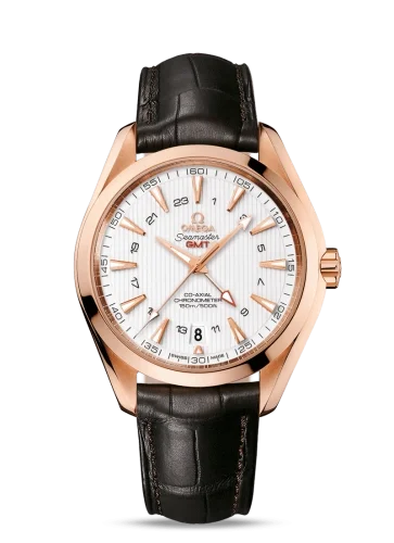 Omega Omega - 231.53.43.22.02.001 Seamaster Aqua Terra 150M Co-Axial 43 GMT Red Gold / Silver
