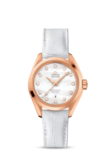 Omega - 231.53.34.20.55.001 Seamaster Aqua Terra 150M Master Co-Axial 34 Sedna Gold / MOP