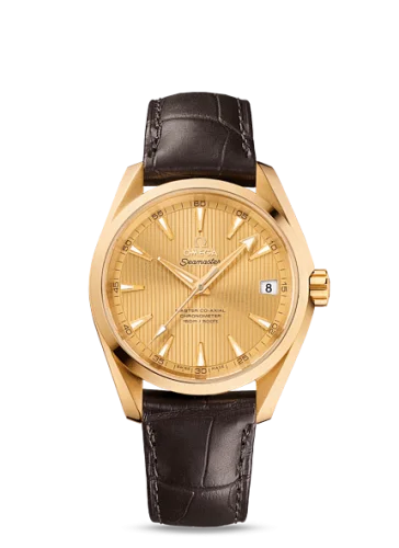 Omega - 231.53.39.21.08.001 Seamaster Aqua Terra 150m Master Co-Axial 38.5 Yellow Gold / Champagne