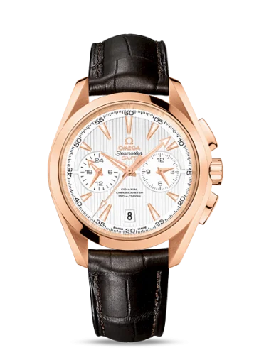 Omega Seamaster Aqua Terra 150M Co-Axial 43 GMT Chronograph Red Gold / Silver