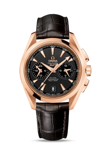 Omega Omega - 231.53.43.52.06.001 Seamaster Aqua Terra 150M Co-Axial 43 GMT Chronograph Red Gold / Grey