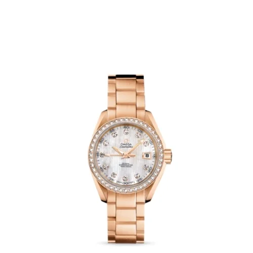 Omega Omega - 231.55.30.20.55.001 Seamaster Aqua Terra 150M Co-Axial 30 Red Gold / Diamond / MOP / Bracelet
