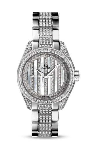 Omega Omega - 231.55.30.20.55.003 Seamaster Aqua Terra 150M Co-Axial 30 White Gold / Diamond / MOP / Bracelet