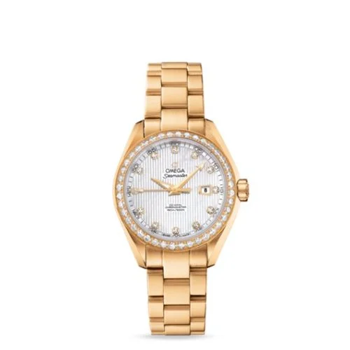 Omega - 231.55.34.20.55.001 Seamaster Aqua Terra 150M Co-Axial 34 Yellow Gold / Diamond / MOP / Bracelet