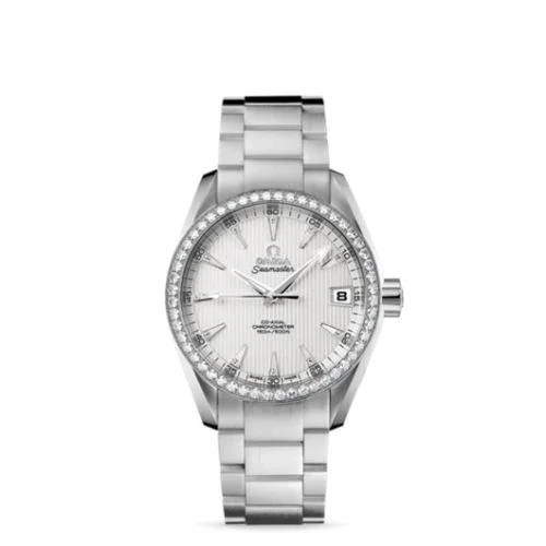 Omega - 231.55.39.21.52.001 Seamaster Aqua Terra 150M Co-Axial 38.5 White Gold / Diamond / Silver / Bracelet