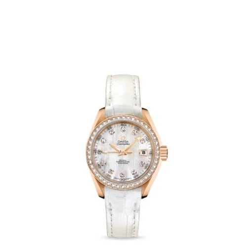 Omega Omega - 231.58.30.20.55.001 Seamaster Aqua Terra 150M Co-Axial 30 Red Gold / Diamond / MOP