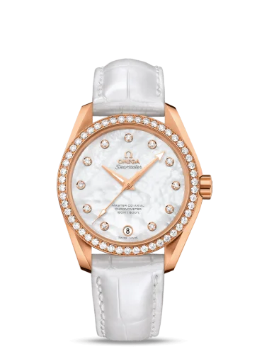 Omega - 231.58.39.21.55.001 Seamaster Aqua Terra 150M Master Co-Axial 38.5 Red Gold / Diamond / MOP