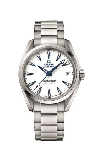 Omega - 231.90.39.21.04.001 Seamaster Aqua Terra 150M Master Co-Axial 38.5 Titanium / White / Bracelet / GoodPlanet