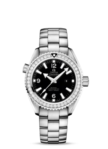 Omega - 232.15.38.20.01.001 Seamaster Planet Ocean 600M Co-Axial 37.5 Stainless Steel / Diamond / Black / Bracelet