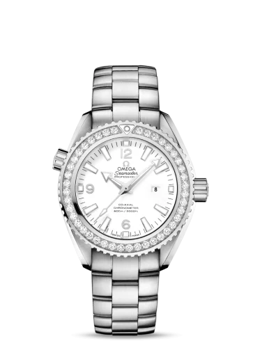 Omega - 232.15.38.20.04.001 Seamaster Planet Ocean 600M Co-Axial 37.5 Stainless Steel / Diamond / White / Bracelet