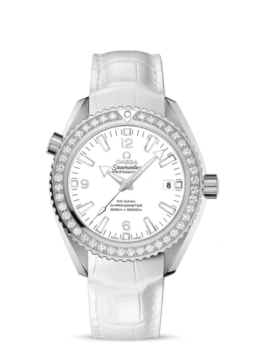 Omega - 232.18.42.21.04.001 Seamaster Planet Ocean 600M Co-Axial 42 Stainless Steel / Diamond / White / Alligator