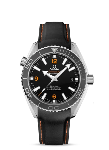 Omega - 232.32.42.21.01.005 Seamaster Planet Ocean 600M Co-Axial 42 Stainless Steel / Orange Numerals / Rubber