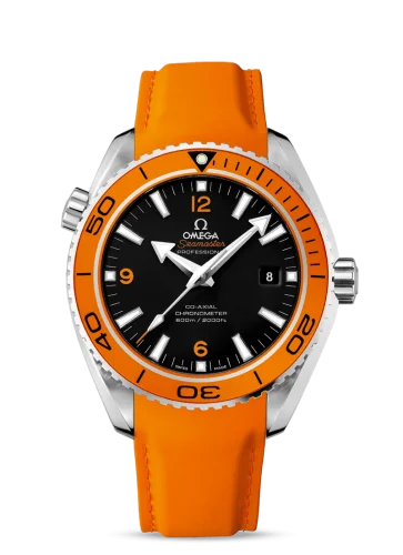 Omega - 232.32.46.21.01.001 Seamaster Planet Ocean 600M Co-Axial 45.5 Stainless Steel / Orange / Orange Rubber