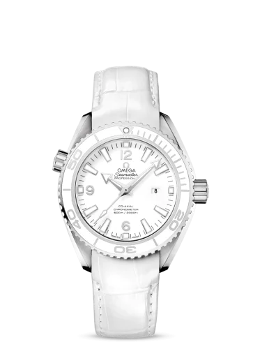 Omega - 232.33.38.20.04.001 Seamaster Planet Ocean 600M Co-Axial 37.5 Stainless Steel / White / Alligator