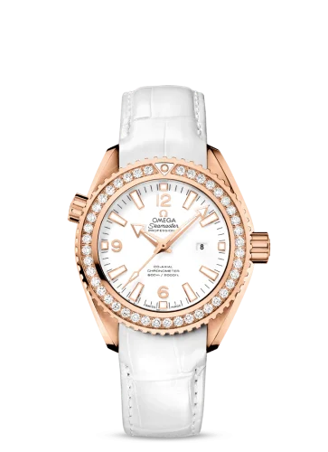 Omega - 232.58.38.20.04.001 Seamaster Planet Ocean 600M Co-Axial 37.5 Red Gold / Diamond / White / Alligator