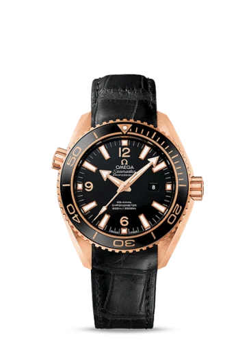 Omega - 232.63.38.20.01.001 Seamaster Planet Ocean 600M Co-Axial 37.5 Red Gold / Black / Alligator
