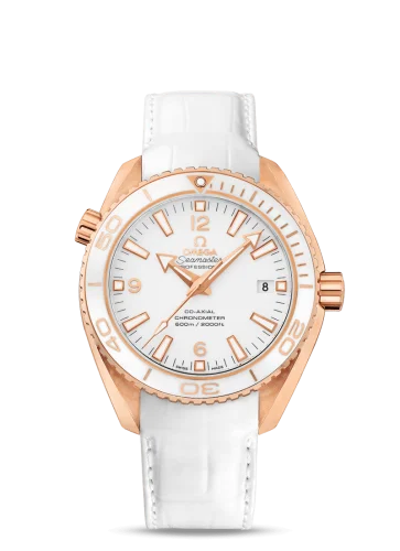 Omega - 232.63.42.21.04.001 Seamaster Planet Ocean 600M Co-Axial 42 Red Gold / White / Alligator
