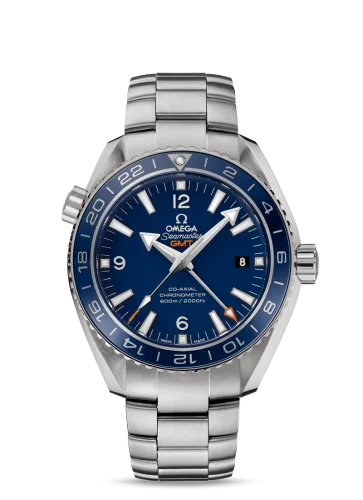 Omega - 232.90.44.22.03.001 Seamaster Planet Ocean 600M Co-Axial 43.5 GMT Titanium / Blue / Bracelet