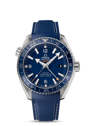 Omega - 232.92.44.22.03.001 Seamaster Planet Ocean 600M Co-Axial 43.5 GMT Titanium / Blue / Rubber