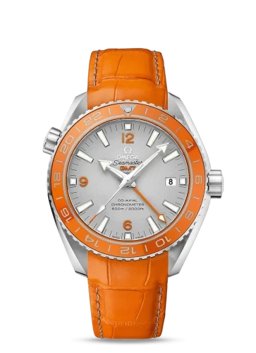 Omega Omega - 232.93.44.22.99.001 Seamaster Planet Ocean 600M Co-Axial 43.5 GMT Platinum / Orange / Alligator